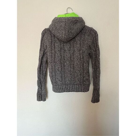 Abercrombie Boy Knitted jacket Gray /Green size Large - Picture 2 of 4